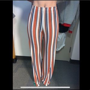 Women’s medium flared striped pants